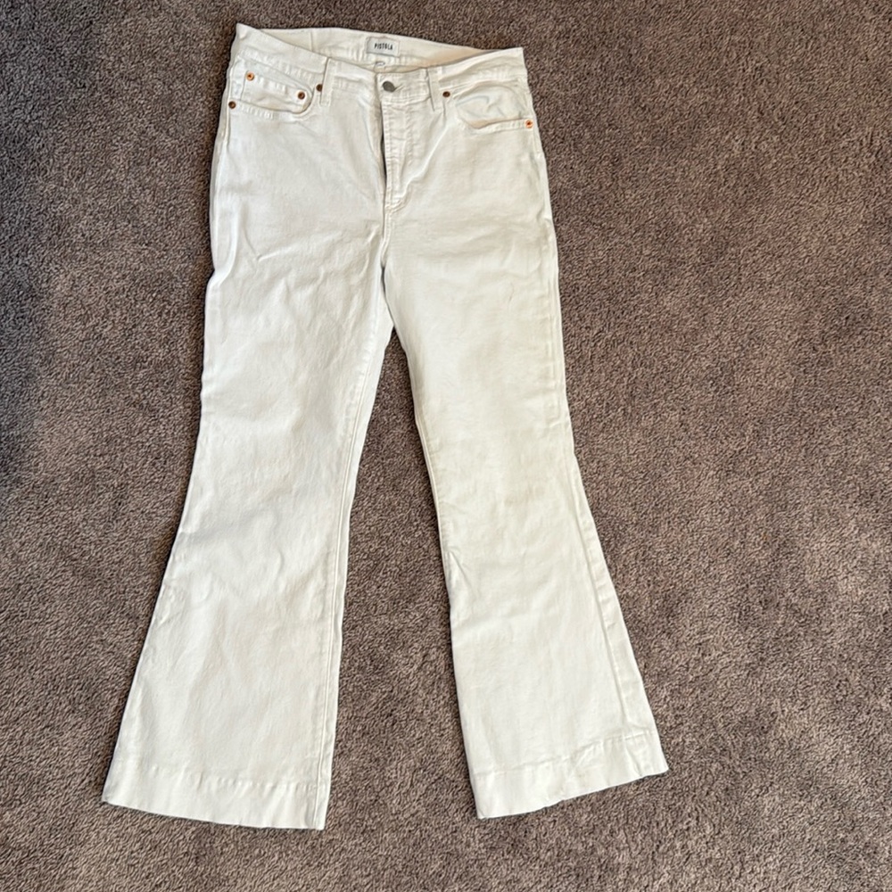 Pistola KINSLEY MID RISE ULTRA FLARE - LE BLANC